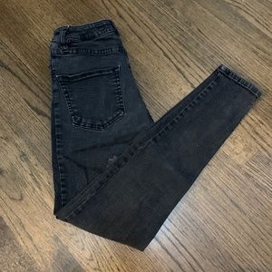 Brandy Melville Black Ripped Skinny Jeans Size 24